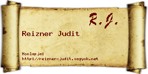 Reizner Judit névjegykártya